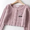 Nomikuma Frühling Sommer Hohl-out Kurze Strickjacke Koreanische Lange Hülse O-ansatz Pullover Kausalen Frauen Strickwaren 6E830 210427