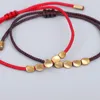 Bangle 2021Bohemia Lyxig oregelbunden kopparpärla armband handgjord justerbar lycka rep Banglebracelet för kvinnor smycken