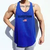 Mężczyźni Kulturystyka Tank Tops Mesh Szybka Sucha Koszula Bez Rękawów Chłopiec Gym Fitness Workout Kamizelka Singlet Constershirt Jogger Brand Odzież 210421