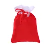 Sac-cadeau Santa Claus Sac de dessin animé Cordon de Noël Noël Arbre de Noël Accessoires de décoration de décoration de la fête Fournitures de fête 10 * 15cm BT6728