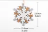 Kerst Ornament Vilt Sneeuwvlok Hanger DIY Decoratie Kerstboom Opknoping Hangers Ambachten LaA9209