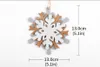 Ornement de Noël Feutre Flocon de neige Pendentif DIY Décoration Arbre de Noël Pendentifs suspendus Artisanat LLD10895