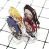 9 Pz/set Anime Demone Slayer Acrilico Del Basamento Modello Kimetsu No Yaiba Tanjirou Nezuko Figura Decorazione Piastra di Azione Giocattoli G1019