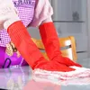 Gants jetables à manches longues lavage de cuisine à manches ménagères Nettoyage des outils étanches de caoutchouc protège-latex rouge n8t2