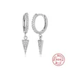 Romad driehoekige hanger oorbel voor vrouwen 925 zilveren hoepel oorbellen modieuze fijne sieraden zirkon pendientes brincos aretes hu4783087
