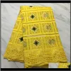 Odzież najnowsza haftowa afrykańska bawełniana tkanina Wysokiej jakości szwajcarskie dzienniki koronkowe dostawa z kropli 2021 Vyj7h