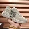 مصممي إيطاليا الأحذية غير الرسمية أحذية فاخرة Rhyton Rhyton Women Men Sneakers المدربين خمر chaussures السيدات أحذية حذاء رياضة مع مربع