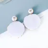 Nouveau bohème paillettes perles feuilles balancent boucles d'oreilles haute qualité mode strass mignon boucle d'oreille bijoux pour femmes boucles d'oreilles de luxe