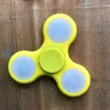 Unzip gift Party Favor Luminous Fidget Spinner fingertip gyro with switch with led light stress reliever Clover colorful fingertips colorful decompression toy