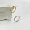 silver twist hoop earrings