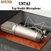 U87AI Top Studio Microfoon, U87 Professionele Condensor Vocal Microfoon, hoogwaardige SuperCardioID MIC 87AI