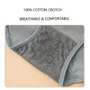 Plus Size 5XL High Waist 4Pcs/Set Cotton Pantie Fashion Print Briefs Soft Underwear Breathable Comfort Female Lingerie 210730