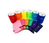 wholesale 330ml Beer Cola Drink Can Holders Bag Ice Sleeves Freezer Pop Holders Koozies 12 color DAJ334