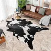 Tapis irrégulier de style moderne de vache de simulation chaude pour chambre à coucher salon maison nécessités quotidiennes tapis tapis de sol LAD 210330