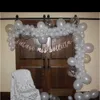 Ballon Garland Arch Kit Wit Goud Latex Ballonnen Meisje Jongen Baby Shower Bruiloft Verjaardag Party Decor levert ballonnen 210719