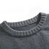 Мужские свитеры Harajuku вязаный свитер зима 2021 мода хлопчатобумажная полосатая пуля мужских свободных топов пуловер джерси де дому