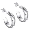 Ohrringe Halskette S Damen Modeschmuck Set Silber Farbe Charm Blume Armreif Ring Ohrstecker Hochzeitsgeschenke Tropfen