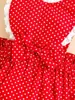 Baby Polka Dot Criss Cross Eyelet Ricamo Paperbag Body in vita con fascia senza top LEI