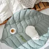 Nordic Leaf Rug Soft Cotton Floor Mat Rugs Baby Kids Bedroom Nursery Decor Carpet Blanket Living Room Home Year Decoration 210928