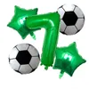 Decorazioni per feste Foil di elio Globos Palloncini da calcio Decorazioni di compleanno Bambini Ragazzo Coppa del mondo Cifre Numero Pallone da calcio Forniture