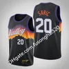 Mulheres impressas As Mulheres Crianças Jersey Devin 1 Booker Ricky Rubio Negro Cidade Chris Paul 2020-21 Camiseta de basquete personalizado