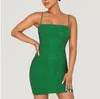 Vrouwen jurk zomer effen kleur sexy nachtclub schede mini avondriem mouwloze club dragen strakke bodycon kleding 210522