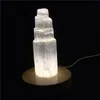 Dekorativa Objekt Figurer 10-25cm Naturkvarts Kristall Selenit Tower Marockansk Lampa Reiki Healing Mineral Specimen Heminredning Samla