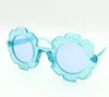 2021 Sun Flower Occhiali da sole per bambini Simpatici occhiali da sole per bambini a forma rotonda Scintillanti fiori Bling Occhiali da vista per bambini M024