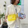 Bolsos de marca para mujer, bandolera de hombro transparente de PVC, bolso principal para mujer, bandolera transparente 2021, bolsos de mano para mujer