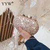 Sacs de soirée Pochette à paillettes Sac à main de fête Chaîne Bandoulière pour femmes 2021 Mode Mini Luxe Mariage Embrayages Fille Sac à main279q