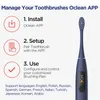 Sonic Electric Toothbrush OClean XPro Teeth Vibrator Global version Trådlös laddning IPX7 Hållare Färgpekskärm med app 220224