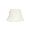 JIN-Swhbias Leather Bucket for Women Solid Black White Khaki Ladies Hats Autumn Sun Block Wind-proof Vintage Japanese Hat