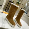 Botas cálidas de piel para mujer, botas de nieve de piel sintética de felpa para invierno, zapatos sin cordones para exteriores con pelo para mujer, botas de algodón peludas acogedoras para mujer 329