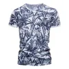 AIOPESON Hawaii Style 100% Camiseta de algodón Hombres O-cuello Camisa estampada Ropa casual Verano Camisetas de alta calidad 210629