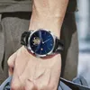 Montres-bracelets à Tourbillon pour hommes, mécanique, vent manuel, mouvement mouette, univers, pilotes du ciel, montre militaire, à la mode, 8000