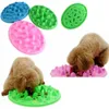 3 kolory Pet Dog Puppy Silikonowe Powolne jedzenie Bowl Anti Choking Food Water Dish Slow RRE11292