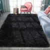 Área macia tapetes preto shag quarto sala de estar tapete fuzzy para a decoração da casa do miúdo tapete têxtil mat226u