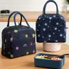 Aufbewahrungstaschen Tragbare Lunchtasche Thermoisolierte Box Tote Cooler Handtasche Frauen Büro Schule Praktisches Essen