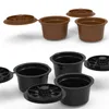 3 adet Kahve Kapsül Uyumlu Cafari Kabuk Yeniden Kullanılabilir Kapsül Kabuk Ile Doldurulmuş Paslanmaz Çelik Kahve Filtresi Kupası Renkler Rastgele
