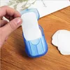 20/boîte voyage Portable Anti-poussière jetable en boîte savon papier faire moussant parfumé bain se laver les mains Mini livraison directe