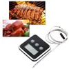 Professionell Timer Food BBQ Meat Thermometer Instant Read Digital Termometer With Remote Probe Ugn Temperaturmätare Alert 210719