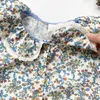 Lente herfst kinderen meisje lange mouwen bloemen shirt baby baby geboren kleding afdrukken 210429