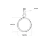 Semi Mount Pendentif Réglage Pour Big Round Stone Solid 925 Sterling Silver Femmes Bijoux Braid Demoiselle D'honneur Cadeaux De Noël