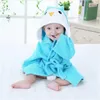 Одеяла Swaddling Baby с капюшоном полотенце с капюшоном Детская пижама Детская Ванна Моделирование животных Плавание Халат Мультфильм