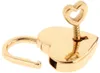 Valentine's Small Metal Heart Shaped Padlock Mini Lock with Key for Jewelry Storage Box Diary Book HandBags XB1