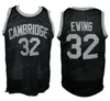 Maglia da basket personalizzata retrò Patrick # Ewing College da uomo, tutta cucita, numero nero, nome maglie, taglia di alta qualità 2XS-6XL