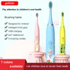 Gollinio Electric Toothbrush Kids GL26T Timer 5 Läge USB Snabb Laddning Uppladdningsbar Tandborste Byte Huvud Vattentät XP7 220224