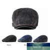 WUAUMX Casual Spring Summer Berrets Hat Män Kvinnor Denim Newsboy Kepsar Visorer Bomull Cabbie Herringbone Cap Duckbill Ivy Flat Cap Fabrikspris Expert Design Kvalitet