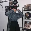 Coréen Vintage Harajuku imprimé serpent chemise lâche Hip-hop Blouse femmes homme simple boutonnage col rabattu Blouses 25146 210519