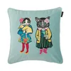 Luxury designer pillow case classic embroidery cat pattern tassel pendant decorative cushion cover 45*45cm for home decoration festival Chri